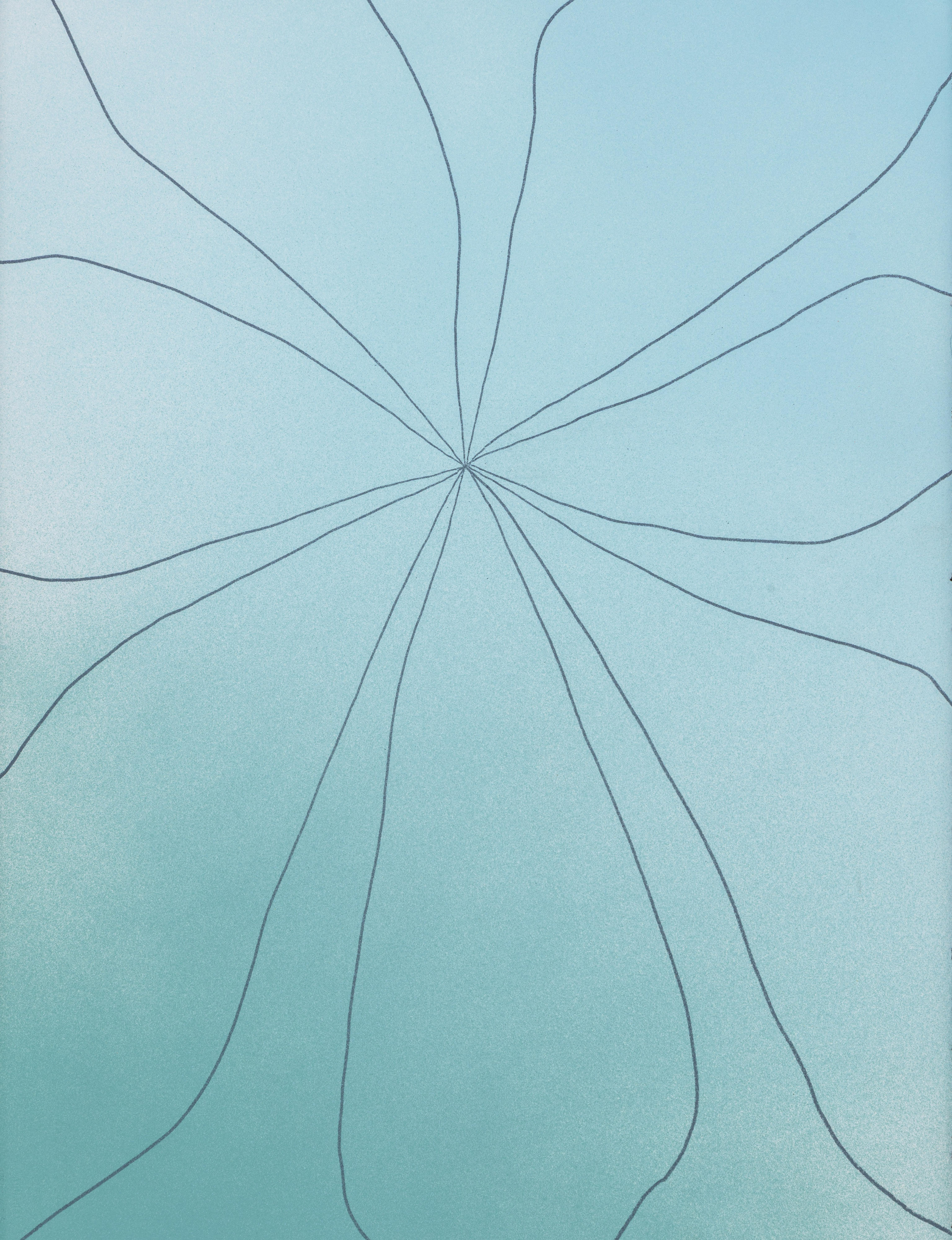 Expansion Portrait in Sky Blues, (Floral)